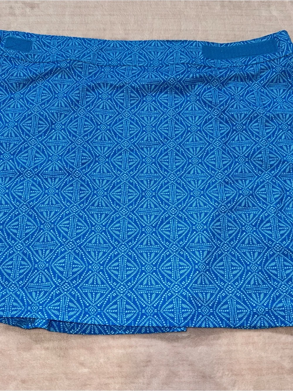 Ripskirt Hawaii Electric Blue Patterned Mini Skirt